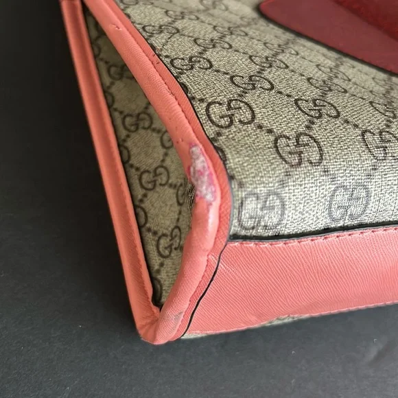 Tote with Strawberry Design - Pink and Gray - Picture 7 of 12